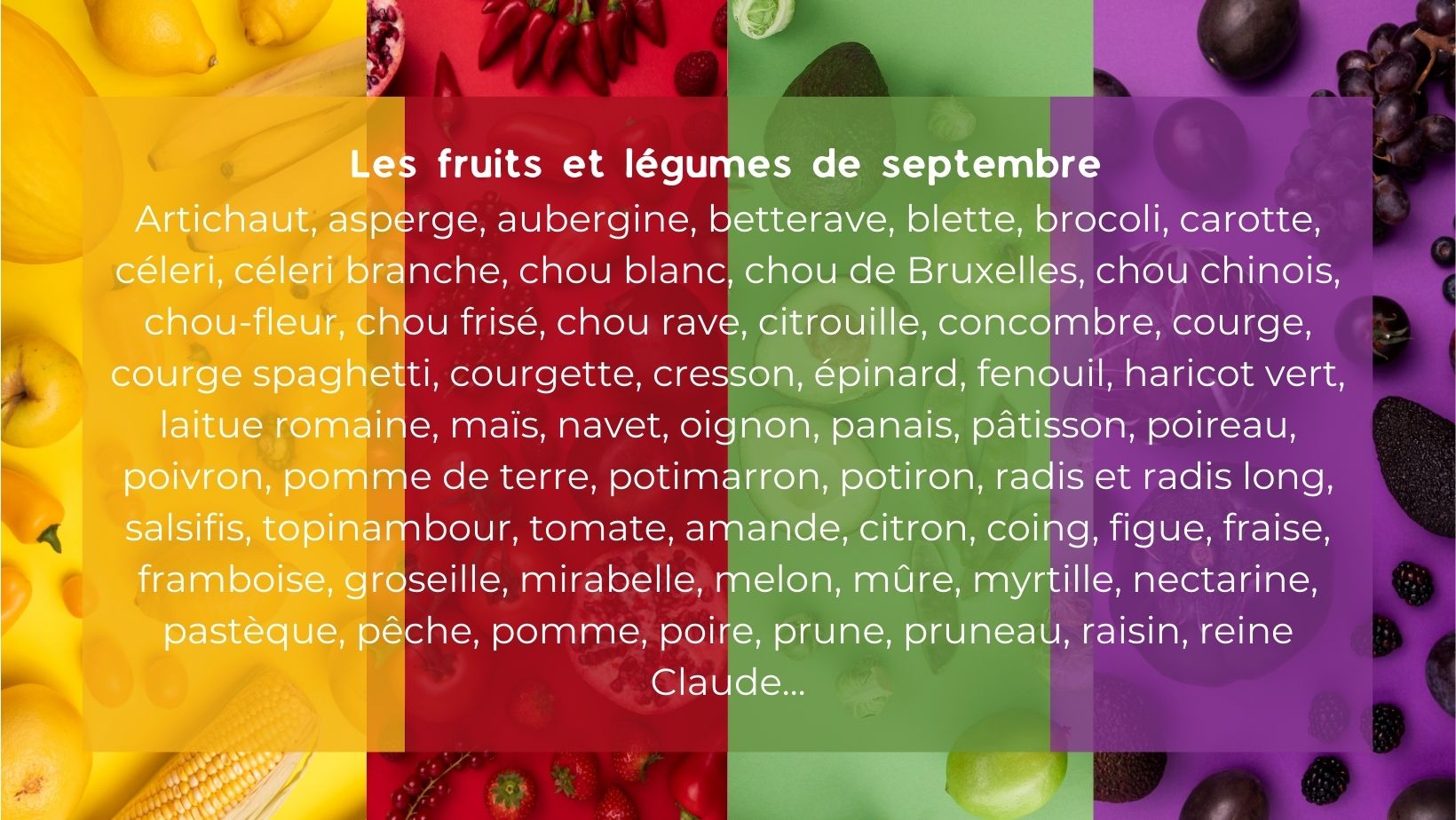 fruits et légumes de septembre, naturopathe Toulouse, Elisabeth LACOSTE