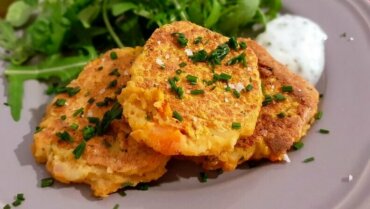 Recette : galettes de lentille corail et feta