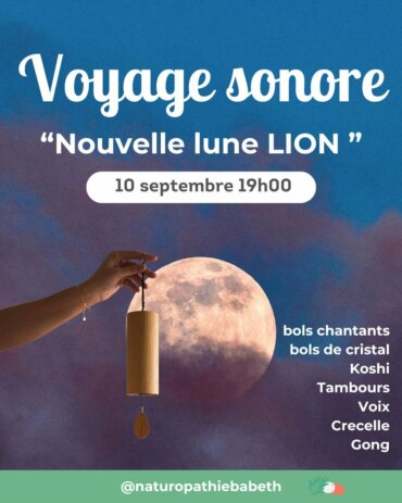 Voyage sonore Pleine lune en Lion – Toulouse – Septembre 2026