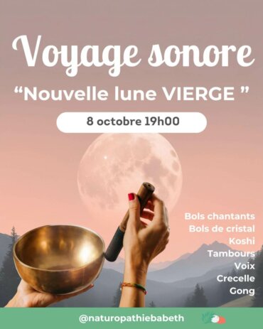 Voyage sonore Pleine lune en Vierge – Toulouse – Octobre 2026